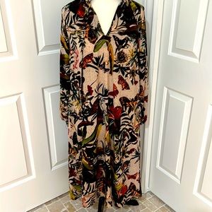 H&M butterfly midi dress